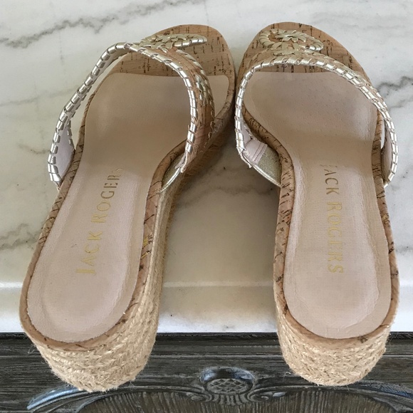 JACKROGERS CORK WEDGE ESPADRILLE SANDAL - Picture 8 of 13